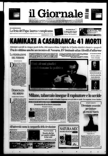 Il giornale : quotidiano del mattino